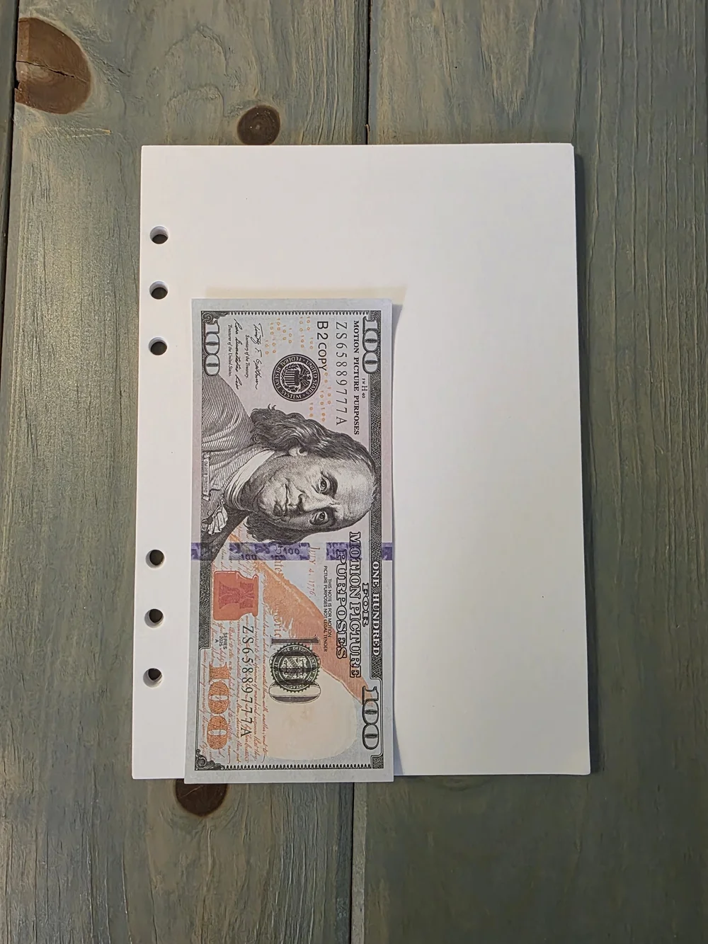 A5 White Cardstock Notebook Refillable Paper 160GSM 30 sheets HAND CUT